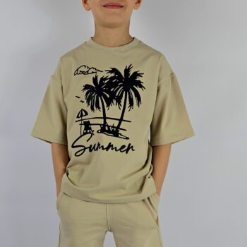 T-SHIRT OVERSIZE BEŻ SUMMER