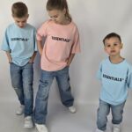 T-SHIRT OVERSIZE RÓŻOWY ESSENTIALS UB 104 - 158 - obrazek 3