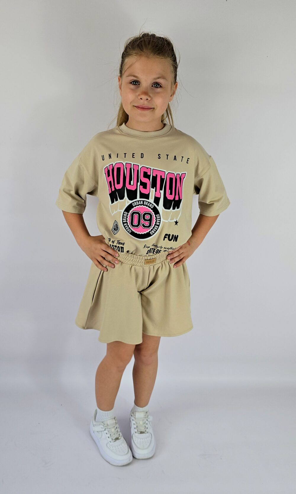T-SHIRT OVERSIZE BEŻ HOUSTON URBAN BRAND