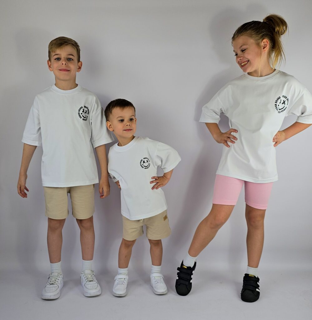 T-SHIRT OVERSIZE MISIEK2 PLECY BIAŁY - obrazek 5