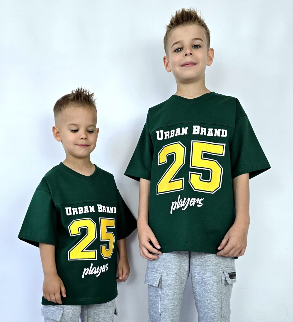 T-SHIRT BASEBALL UB 25 PLAYERS ZIELONY OVERSIZE