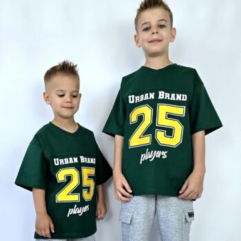 T-SHIRT BASEBALL UB 25 PLAYERS ZIELONY OVERSIZE