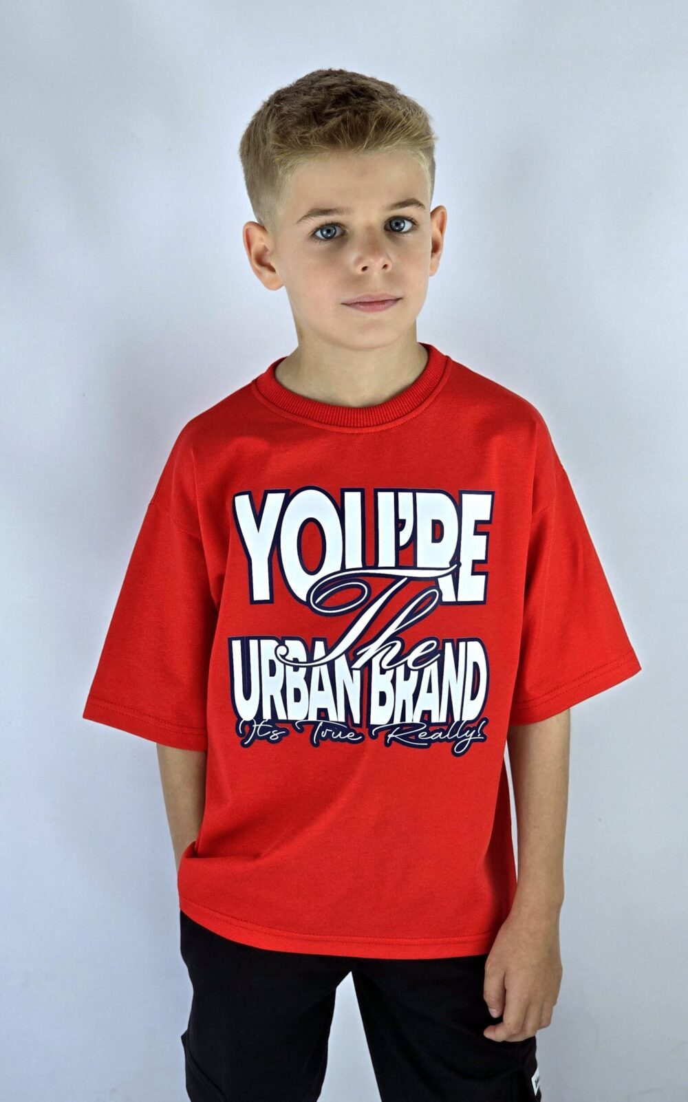 T-SHIRT CZERWONY YOU'RE THE URBAN BRAND OVERSIZE