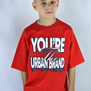 T-SHIRT CZERWONY YOU'RE THE URBAN BRAND OVERSIZE
